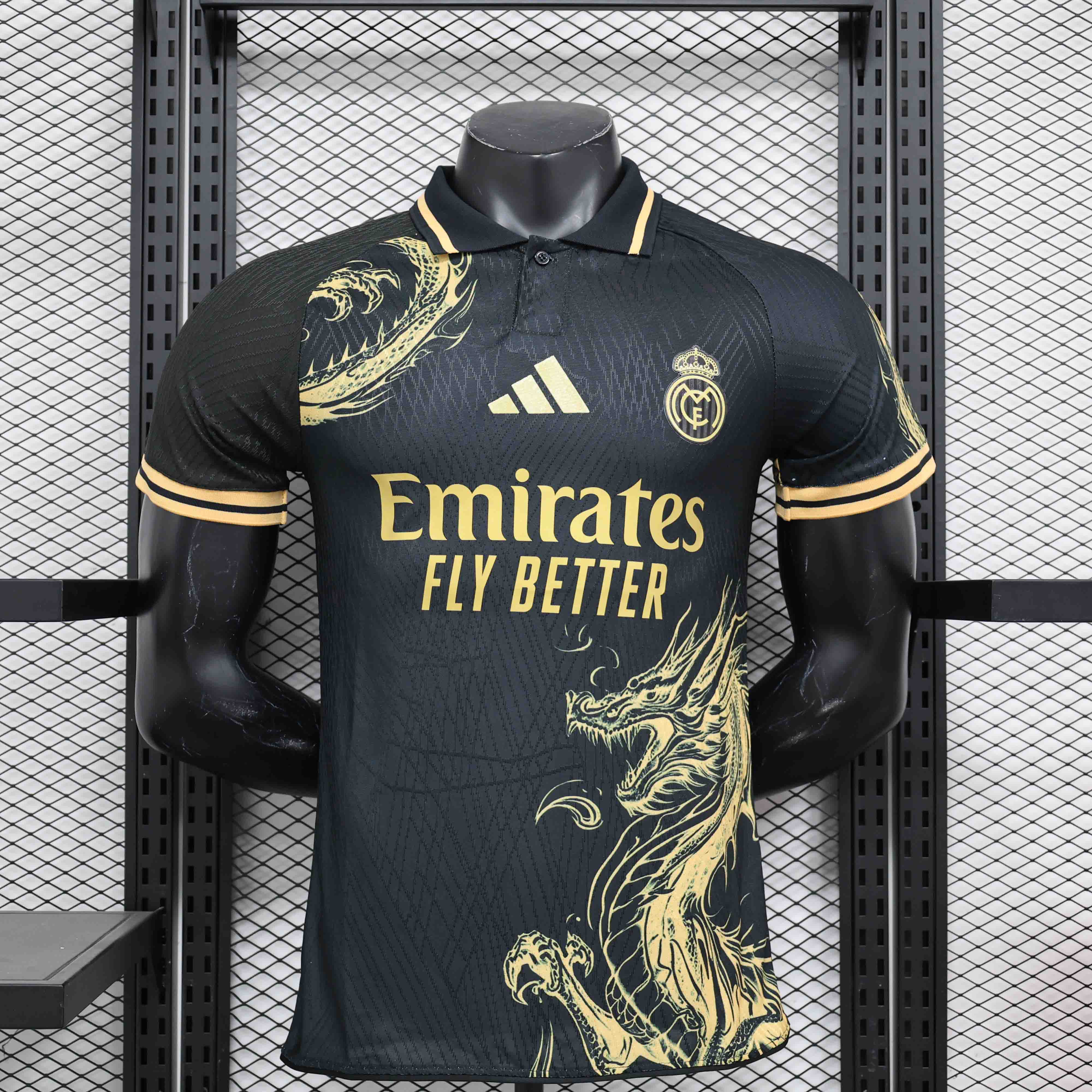 Real Madrid Authentic Soccer Jersey Golden Dragon Special Edition Shirt 2024/25 - sinoshirt