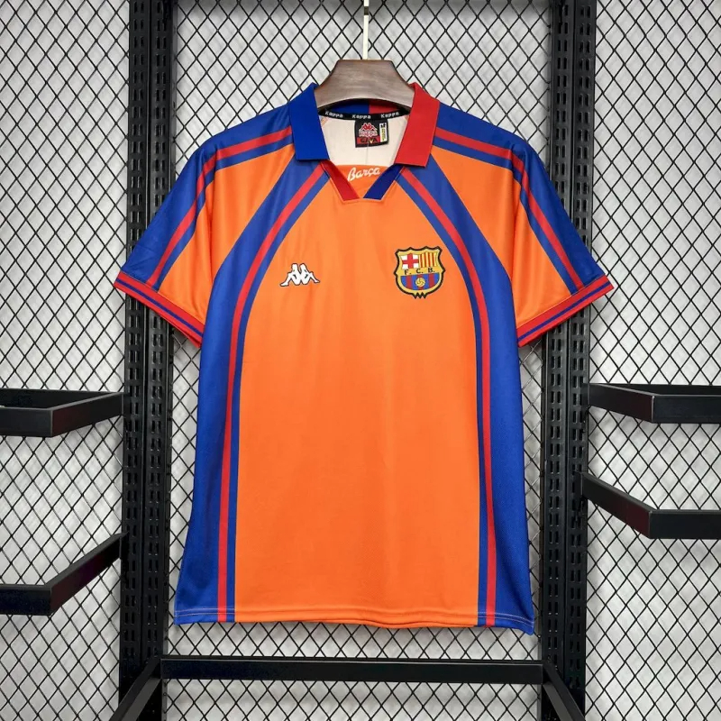 Barcelona Retro Jersey Away Soccer Shirt 1997-98 - sinoshirt