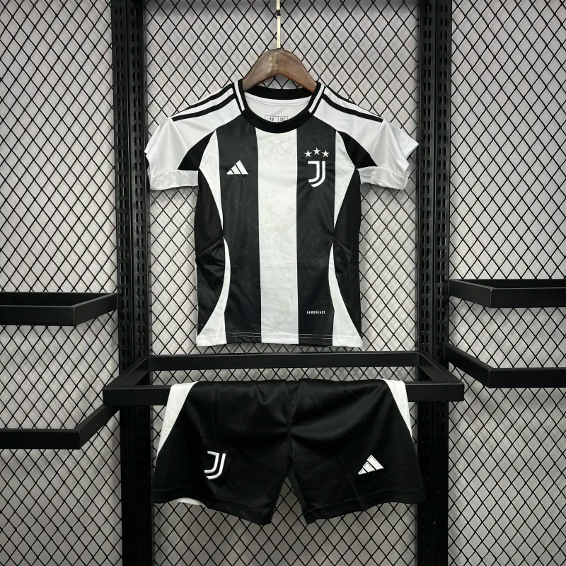 Juventus Soccer Jersey Home Kids Kit Jersey+Shorts 2024/25 - sinoshirt