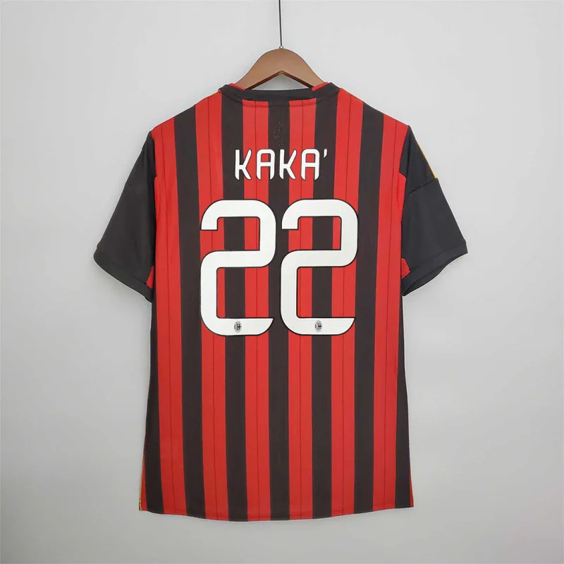 Kaká #22 AC Milan Retro Soccer Jersey Home Shirt 2013/14 - sinoshirt