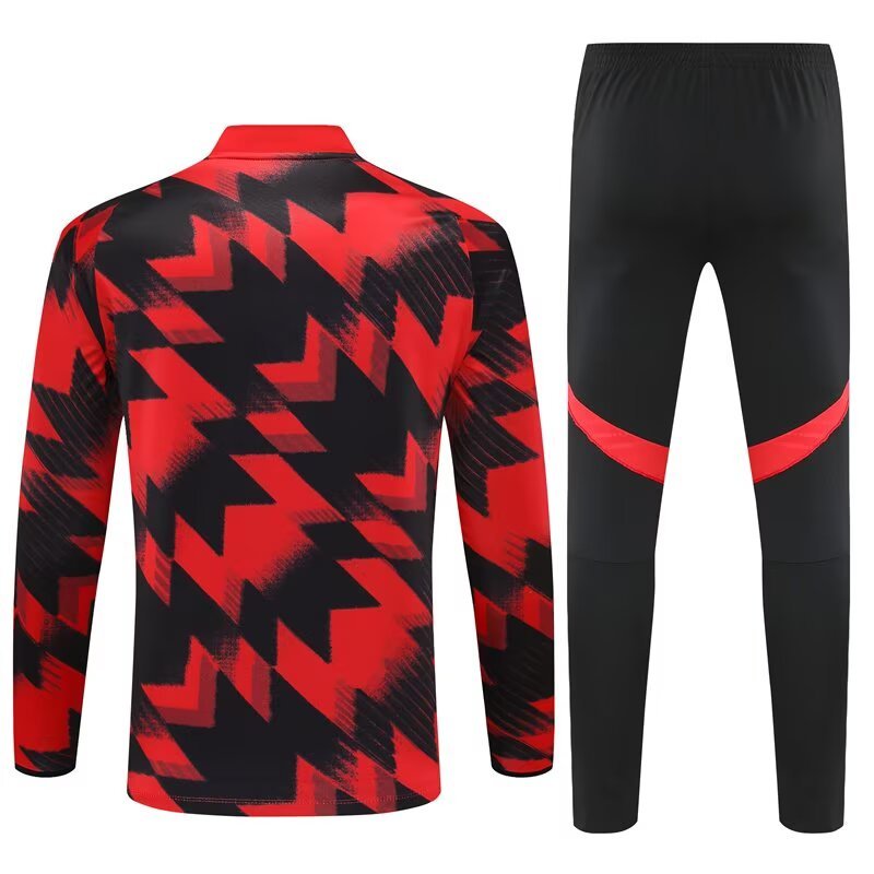 Manchester United Pre-Match Training Kit (Sweatshirt+Pants) Red 2025/26 - sinoshirt