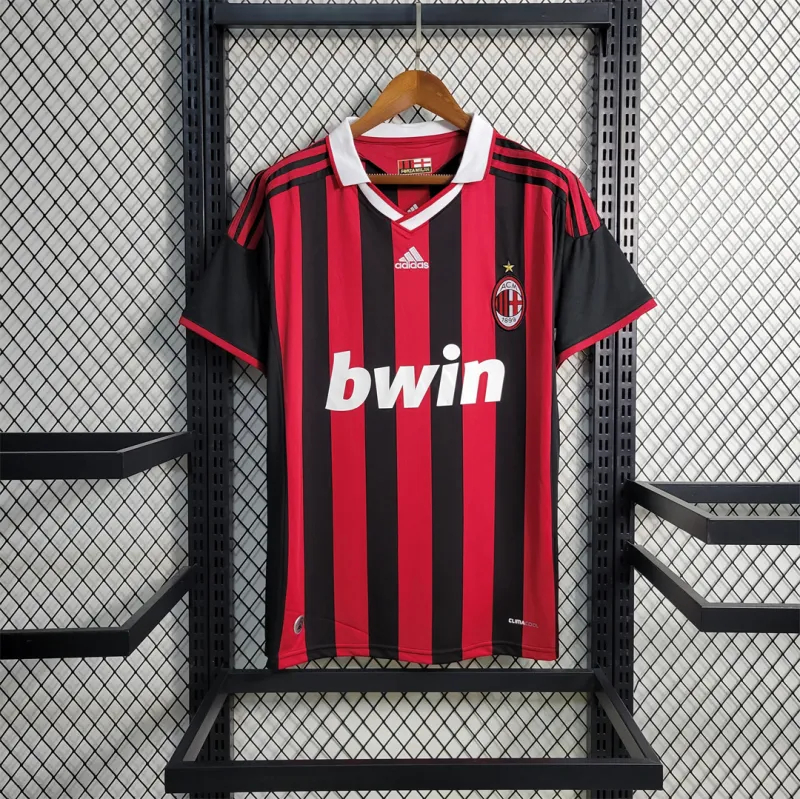 AC Milan Retro Soccer Jersey Home Custom Shirt 2009/10 - sinoshirt