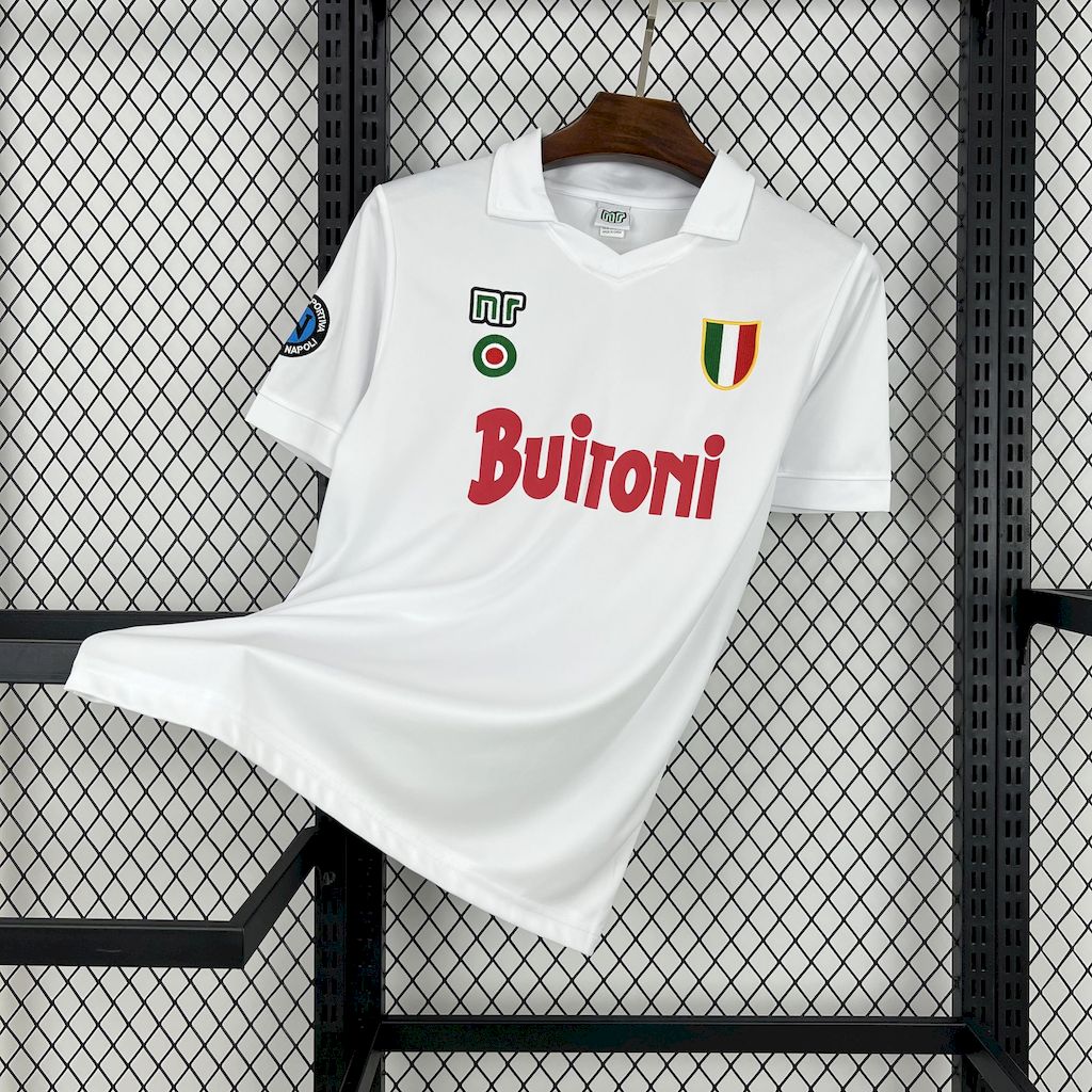 Napoli Retro Soccer Jersey Away Custom Maradona Shirt 1987-88 - sinoshirt