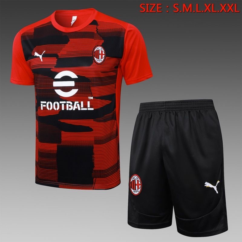 AC Milan Training Jersey Kit Red&Black 2024/25 - sinoshirt