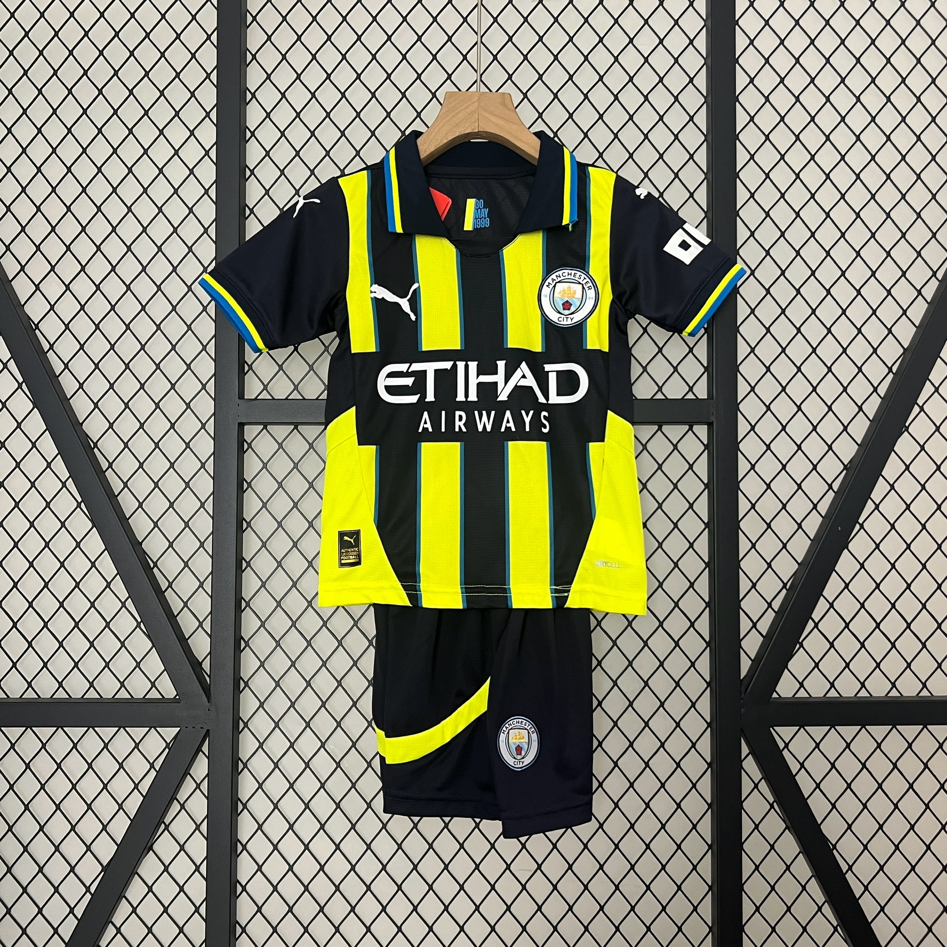 Manchester City Away Kids Kit Jersey+Shorts 2024/25 - sinoshirt