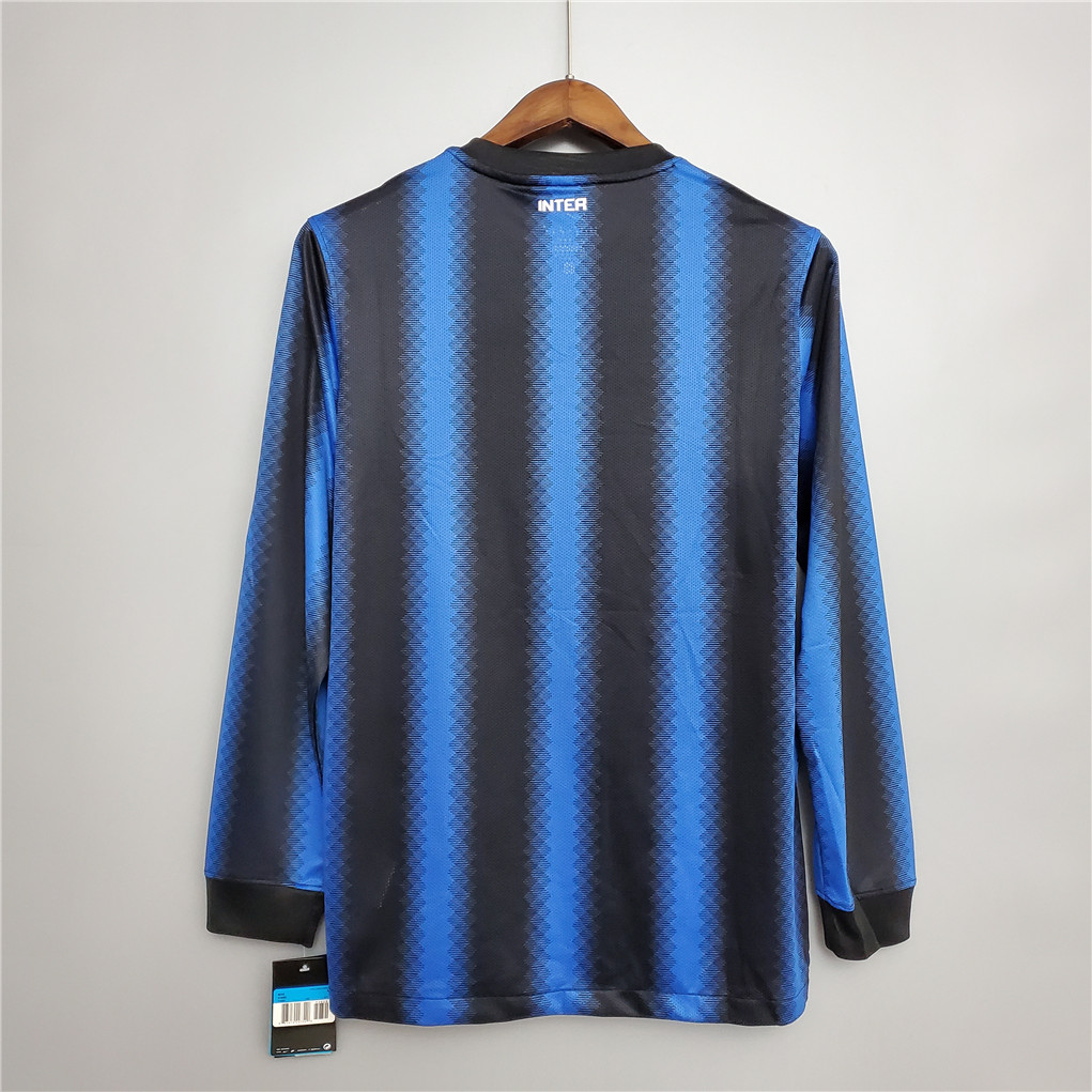 Inter Milan Jersey Custom Home Retro Soccer Jersey Long Sleeve 2010/11 - sinoshirt