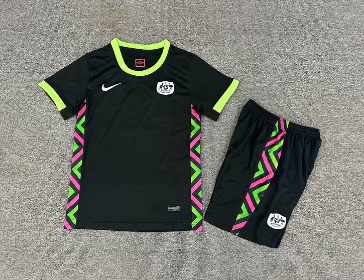 Australia Soccer Jersey Away Kids Kit Jersey+Shorts World Cup 2025 - sinoshirt