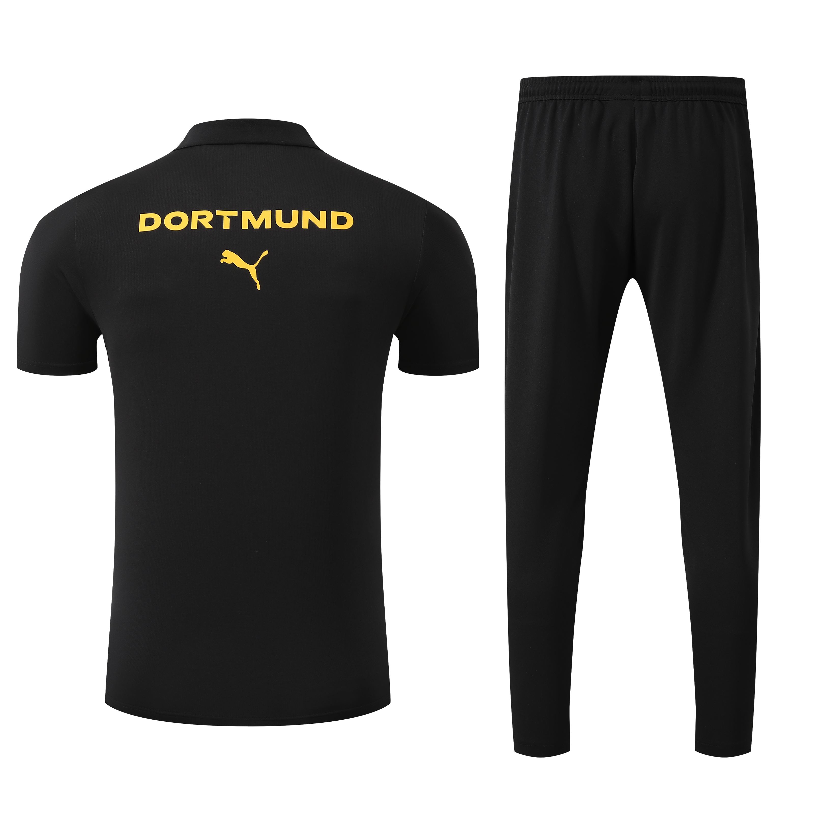 Borussia Dortmund Training Kit (Polo+Pants) Black 2025/26 - sinoshirt