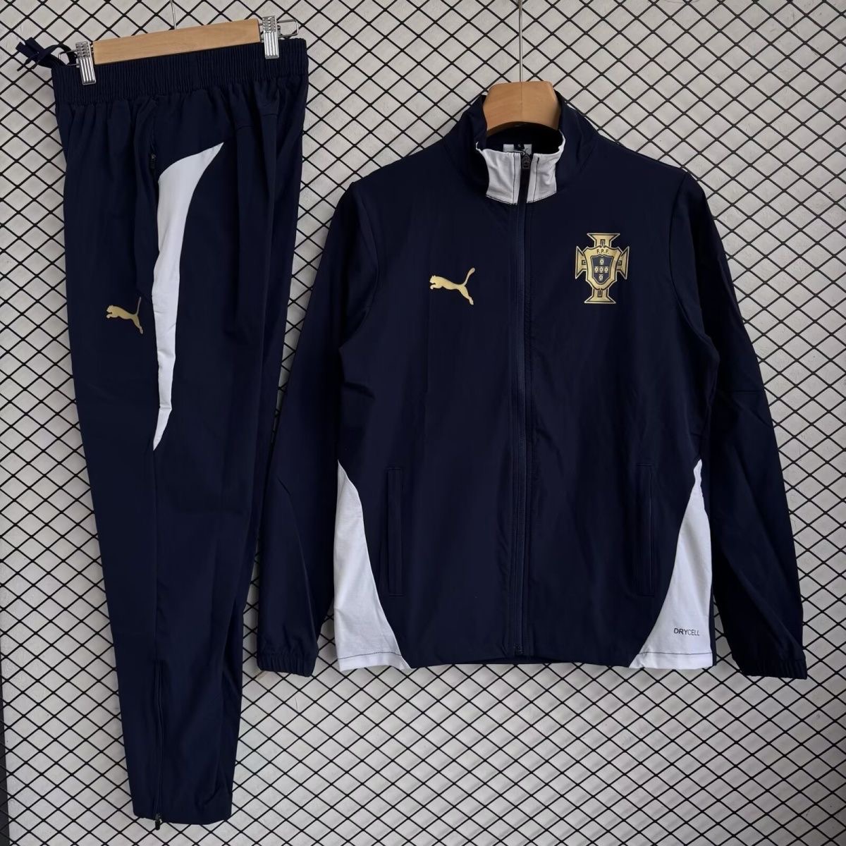 Portugal Windbreaker With Pants Blue 2026 World Cup - sinoshirt
