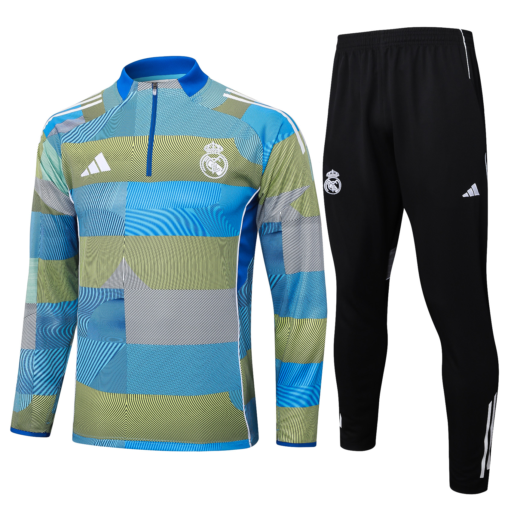 Real Madrid Training Kit (Sweatshirt+Pants) Green 2025/26 - sinoshirt