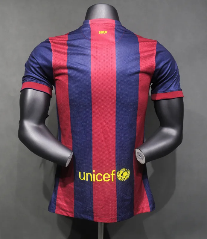 Authentic Barcelona Retro Jersey Home Soccer Shirt 2014-15 - sinoshirt