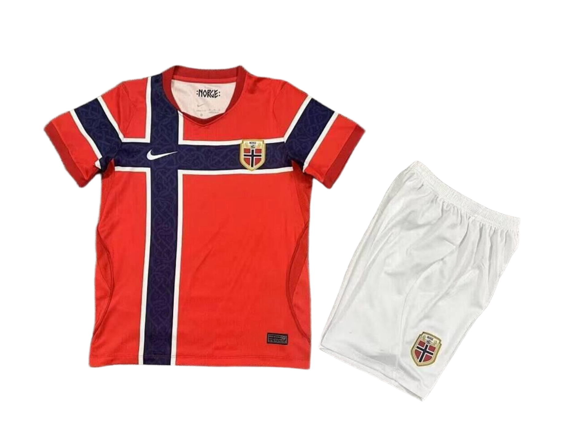 Norway Football Jersey Home Kids Kit Jersey+Shorts World Cup 2026 - sinoshirt