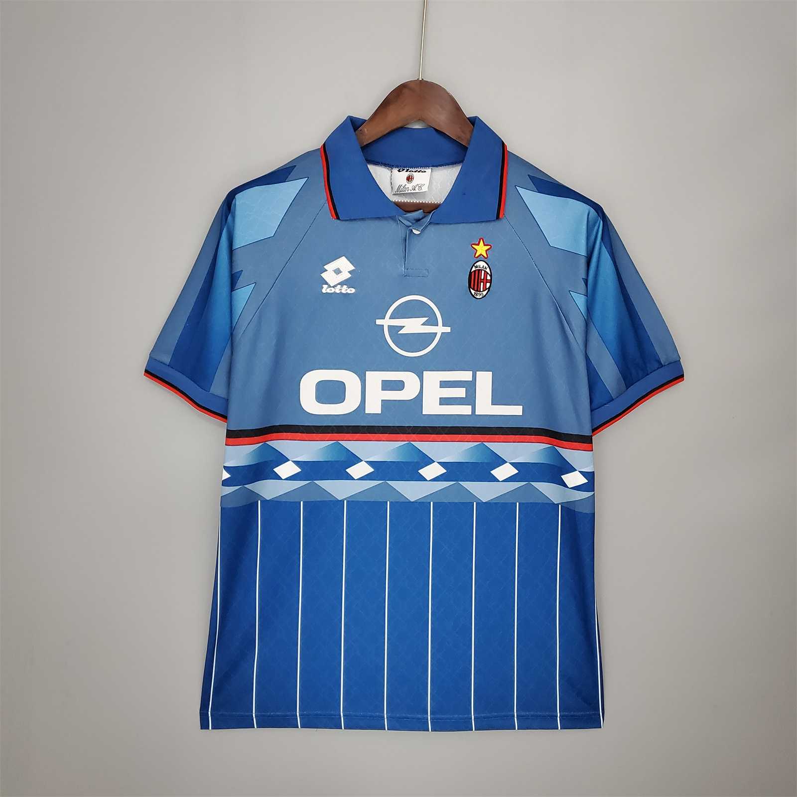 AC Milan Retro Soccer Jersey Fourth Away Custom Shirt 1995/96 - sinoshirt