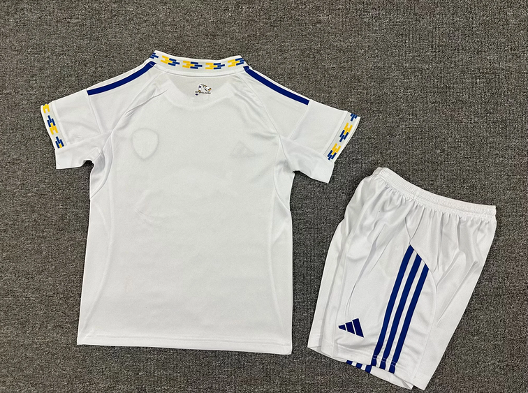 Leeds United Football Jersey Home Kids Kit Jersey+Shorts 2025/26 - sinoshirt