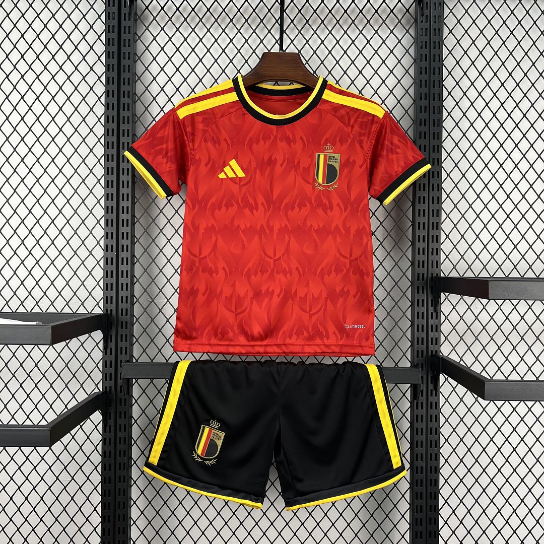 Belgium Soccer Jersey Home Kids Kit Jersey+Shorts World Cup 2026 - sinoshirt