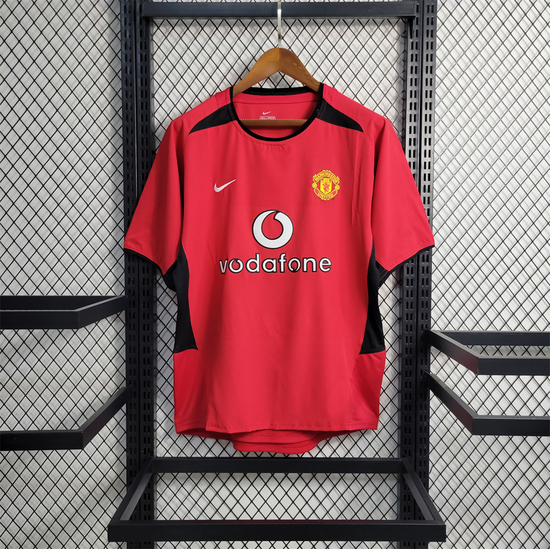 Manchester United Retro Home Football Jersey Shirt 2002/04 - sinoshirt