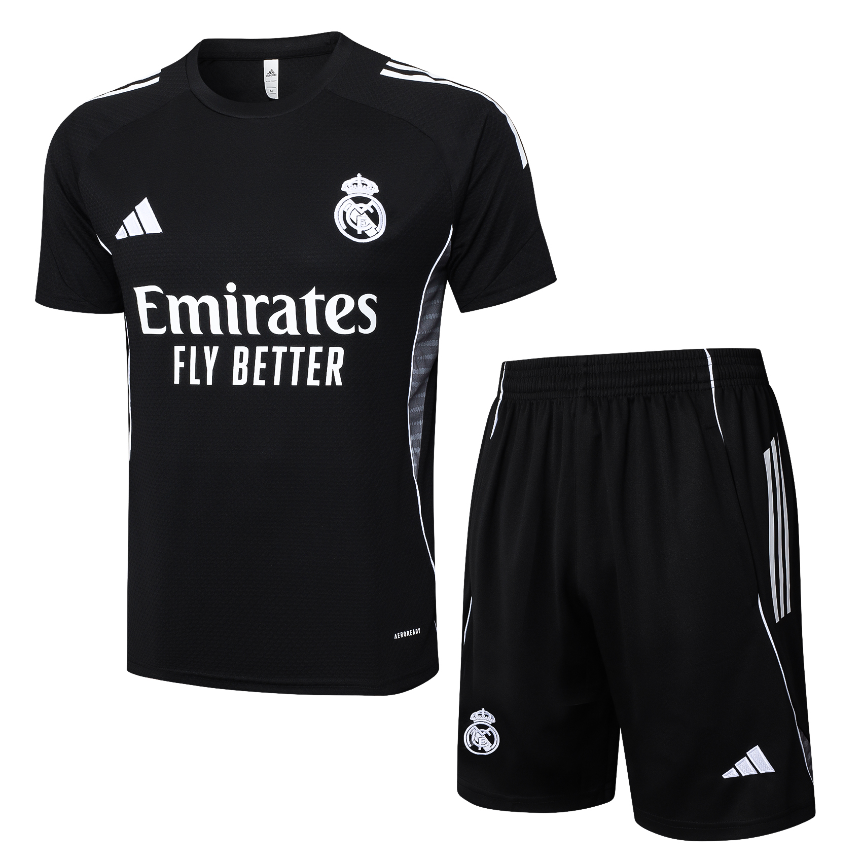 Real Madrid Training Jersey Kit Black 2025/26 - sinoshirt