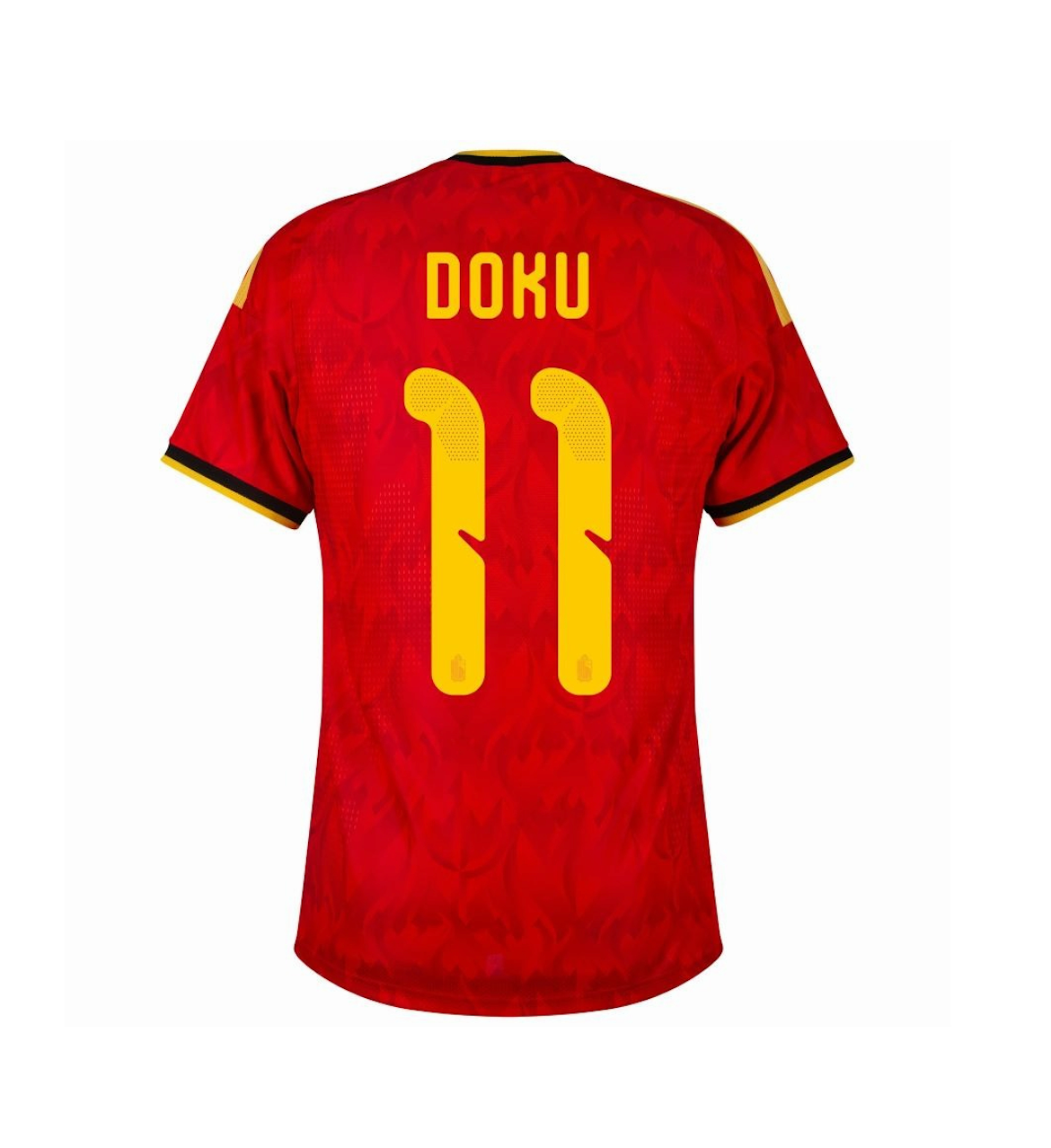 DOKU #11 Belgium Authentic Football Jersey Home Shirt World Cup 2026 - sinoshirt