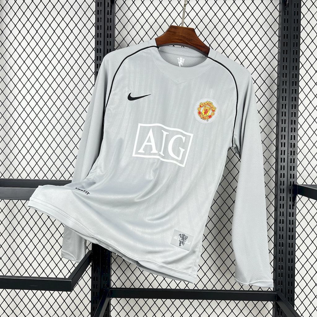 Manchester United Retro Goalkeeper Long Sleeve Football Jersey Shirt 2007/08 - sinoshirt
