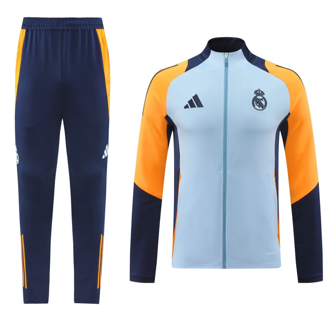 Kids Real Madrid Training Kit (Jacket+Pants) 2024/25 - sinoshirt