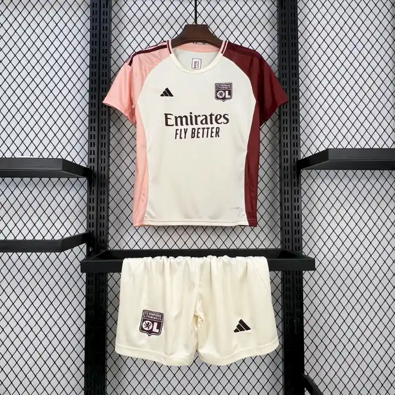 Olympique Lyonnais Football Jersey Third Away Kids Kit Jerseys+Shorts 2024/25 - sinoshirt