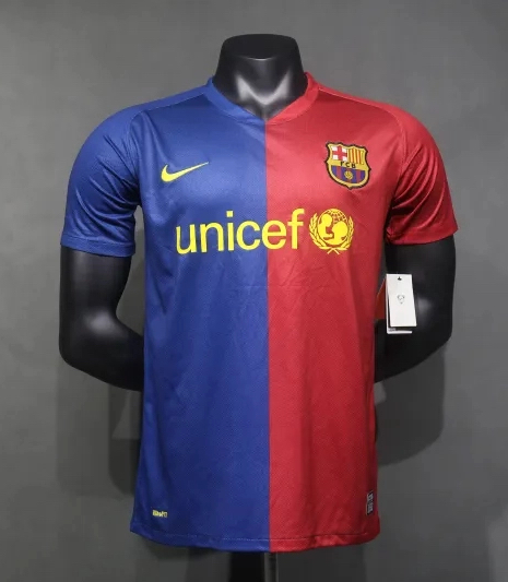 Authentic Barcelona Retro Jersey Home Soccer Shirt 2008-09 - sinoshirt