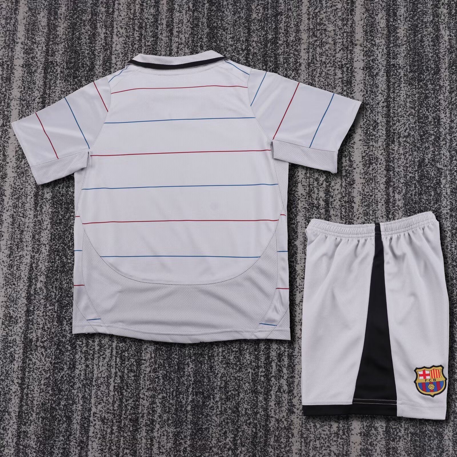 Barcelona Retro Jersey Away Kids Kit Jersey+Shorts 2003-04 - sinoshirt