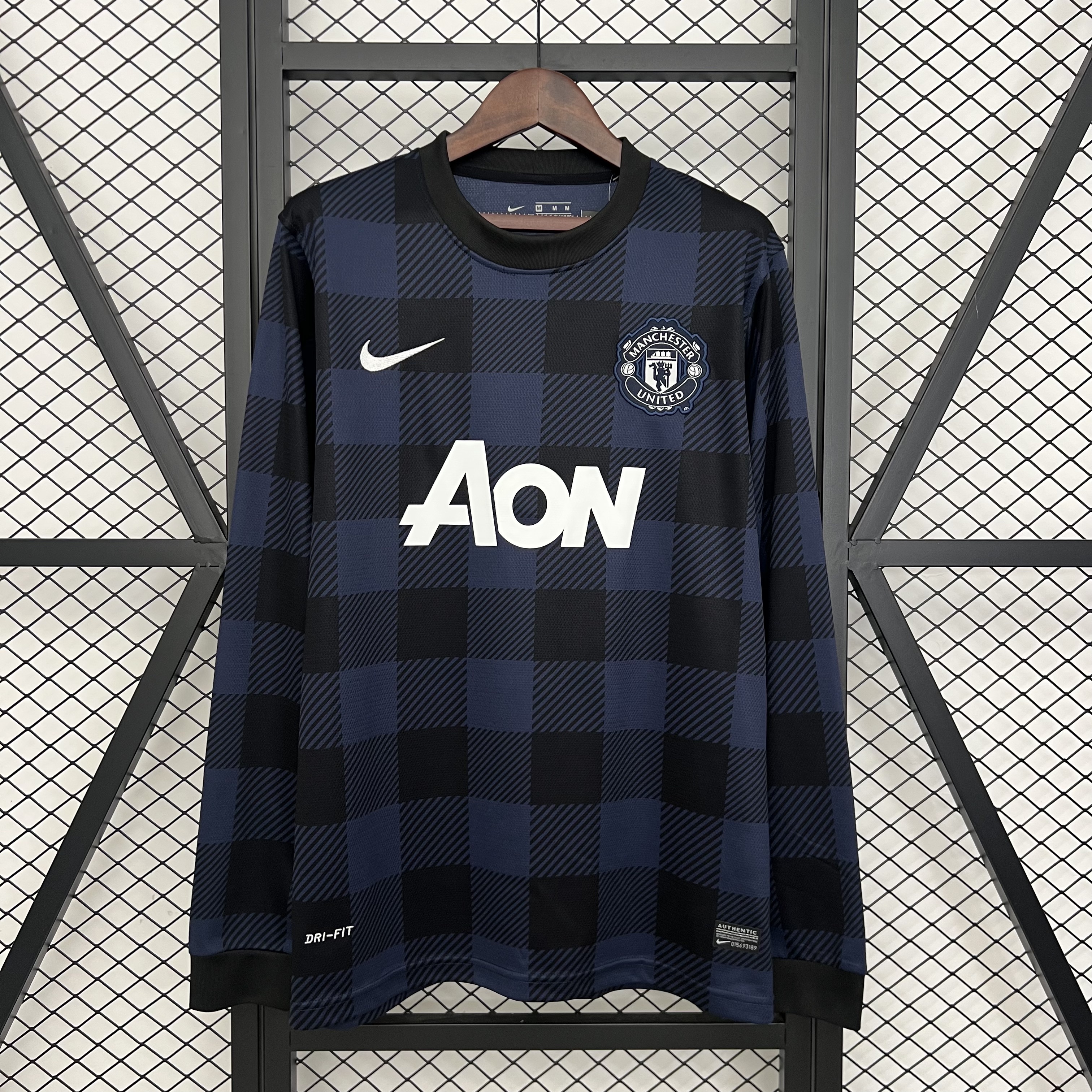 Manchester United Retro Away Long Sleeve Football Jersey Shirt 2013/14 - sinoshirt