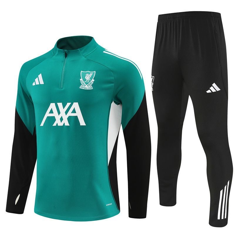 Liverpool Training Kit (Sweatshirt+Pants) Green 2025/26 - sinoshirt