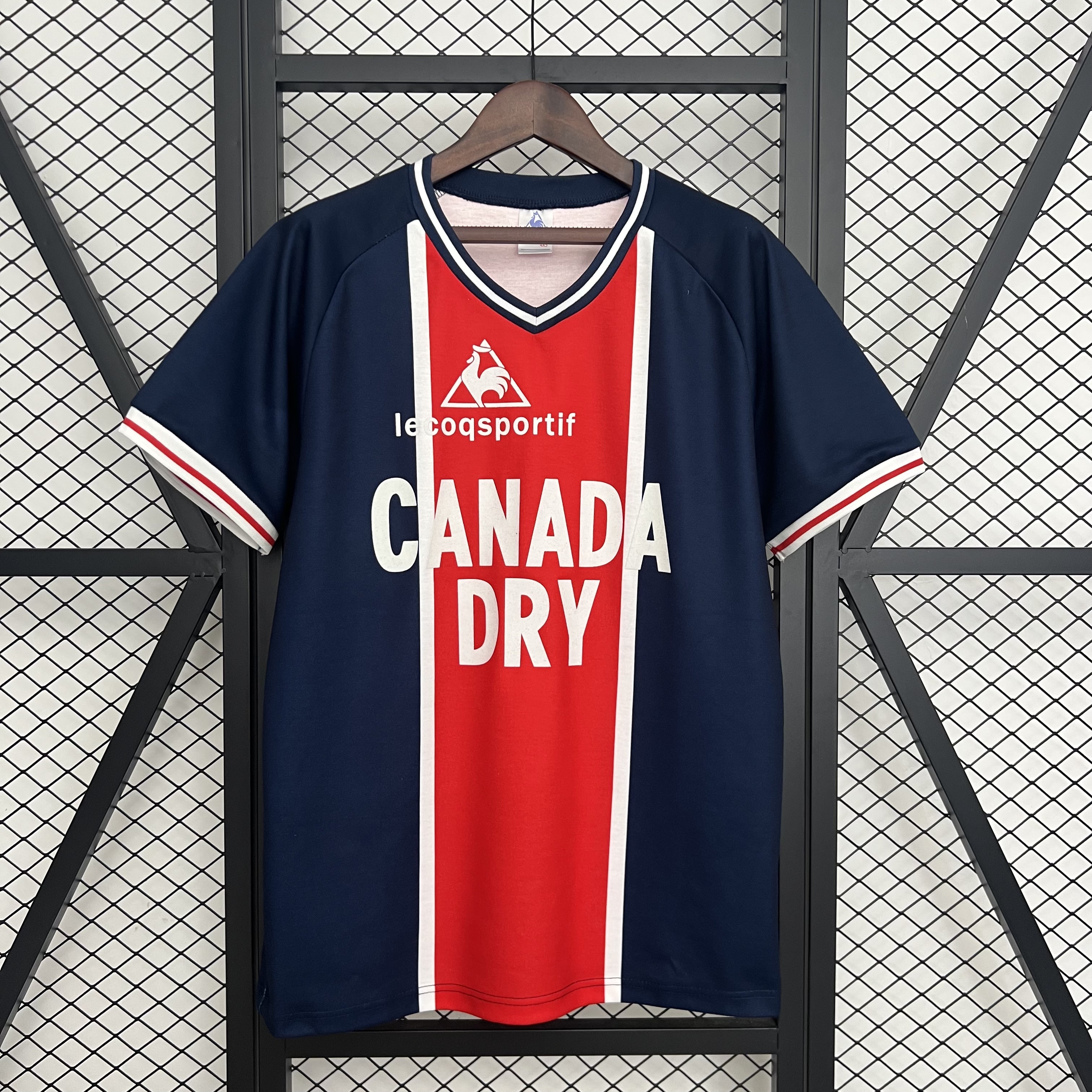 PSG Retro Jersey Home Soccer Shirt 1974 - sinoshirt