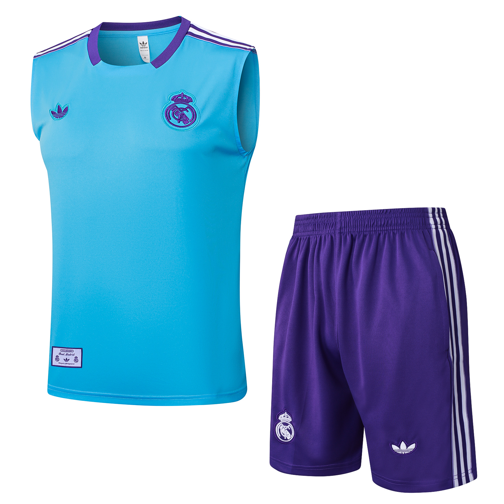 Real Madrid Sleeveless Training Kit Blue 2025/26 - sinoshirt