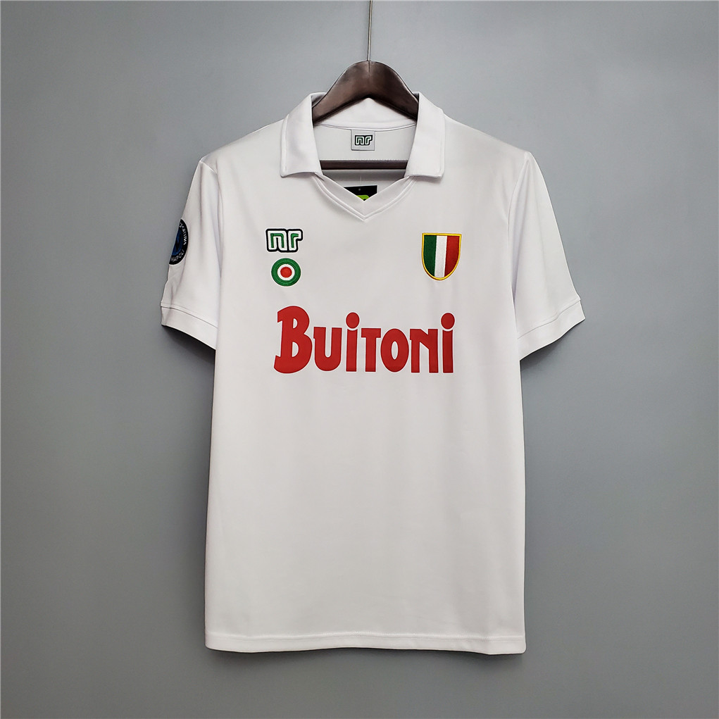 Maradona #10 Napoli Retro Soccer Jersey Away Shirt 1987-88 - sinoshirt