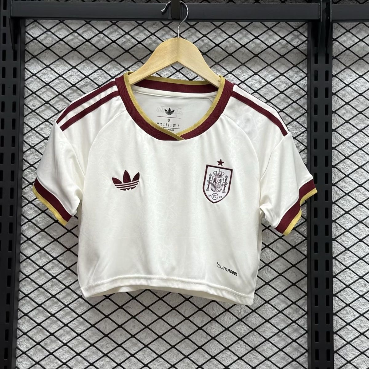 Spain Football Jersey Away Women's Crop Top World Cup 2026 - sinoshirt