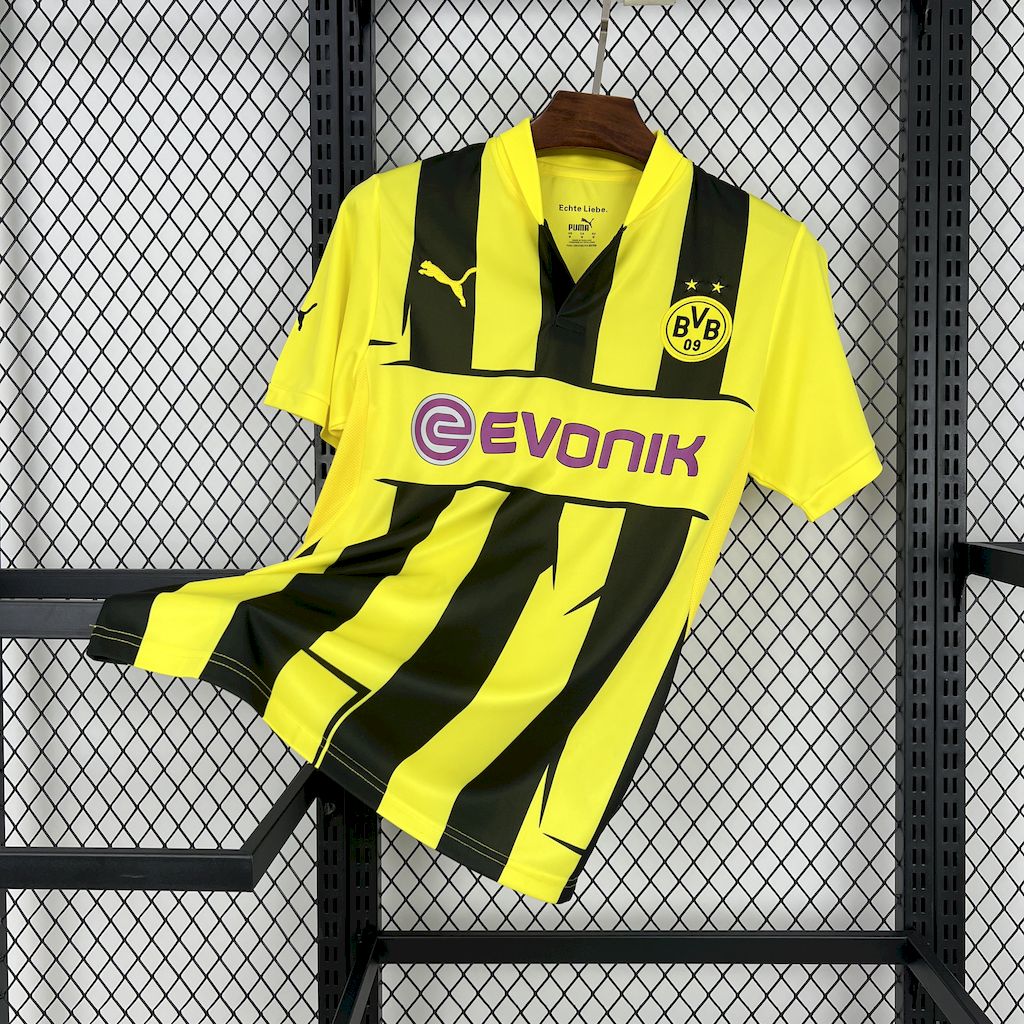 Borussia Dortmund Retro Jersey Home Soccer Shirt 2012-13 - sinoshirt
