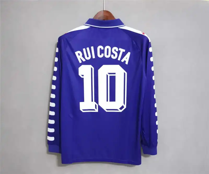Fiorentina Retro Soccer Jersey Home Long Sleeve Custom Shirt 1998/99 - sinoshirt