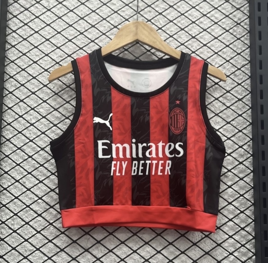 AC Milan Soccer Jersey Home Women's Vest 2025/26 - sinoshirt