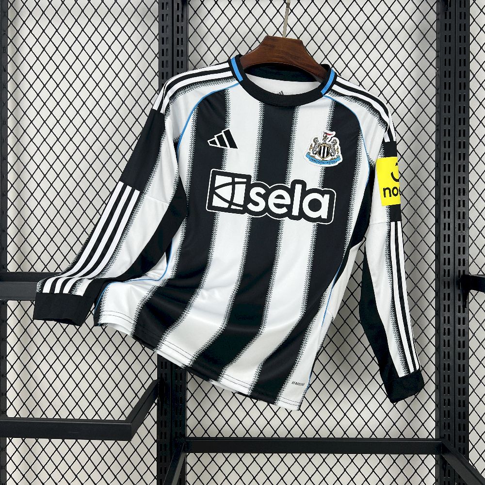 Newcastle United Football Jersey Home Custom Long Sleeve Shirt 2025/26 - sinoshirt