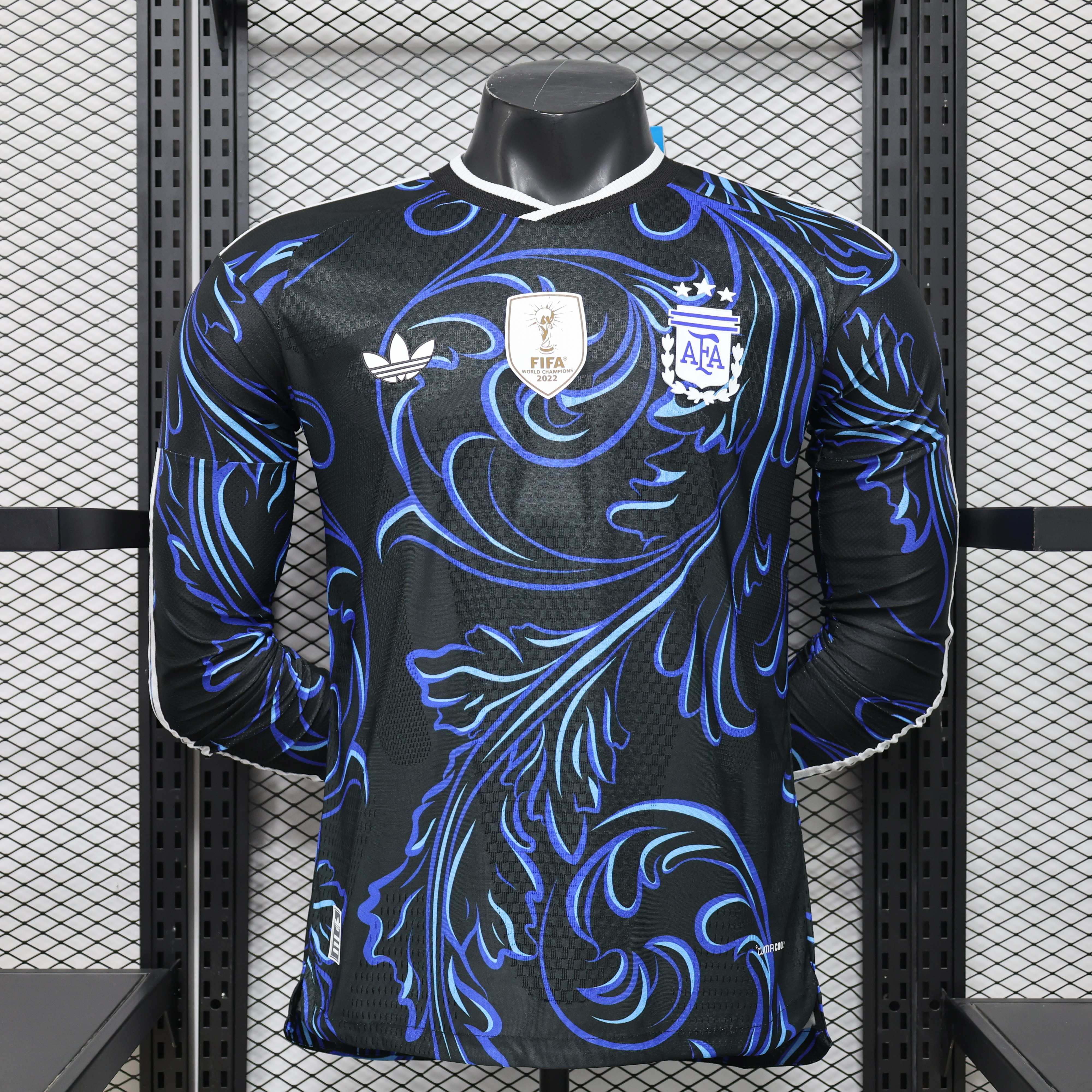 Argentina Authentic Soccer Jersey Away Long Sleeve Shirt World Cup 2026 - sinoshirt