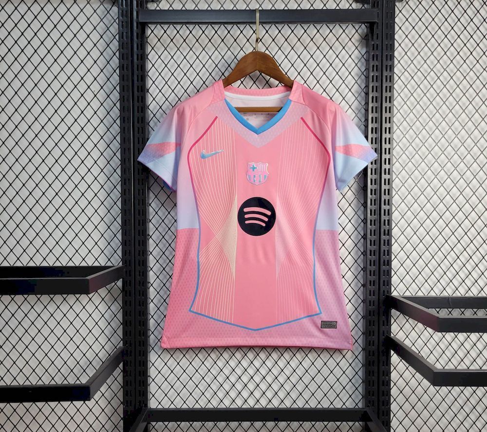 Barcelona Soccer Jersey Women's Pink Special Edition Custom Shirt 2025/26 - sinoshirt