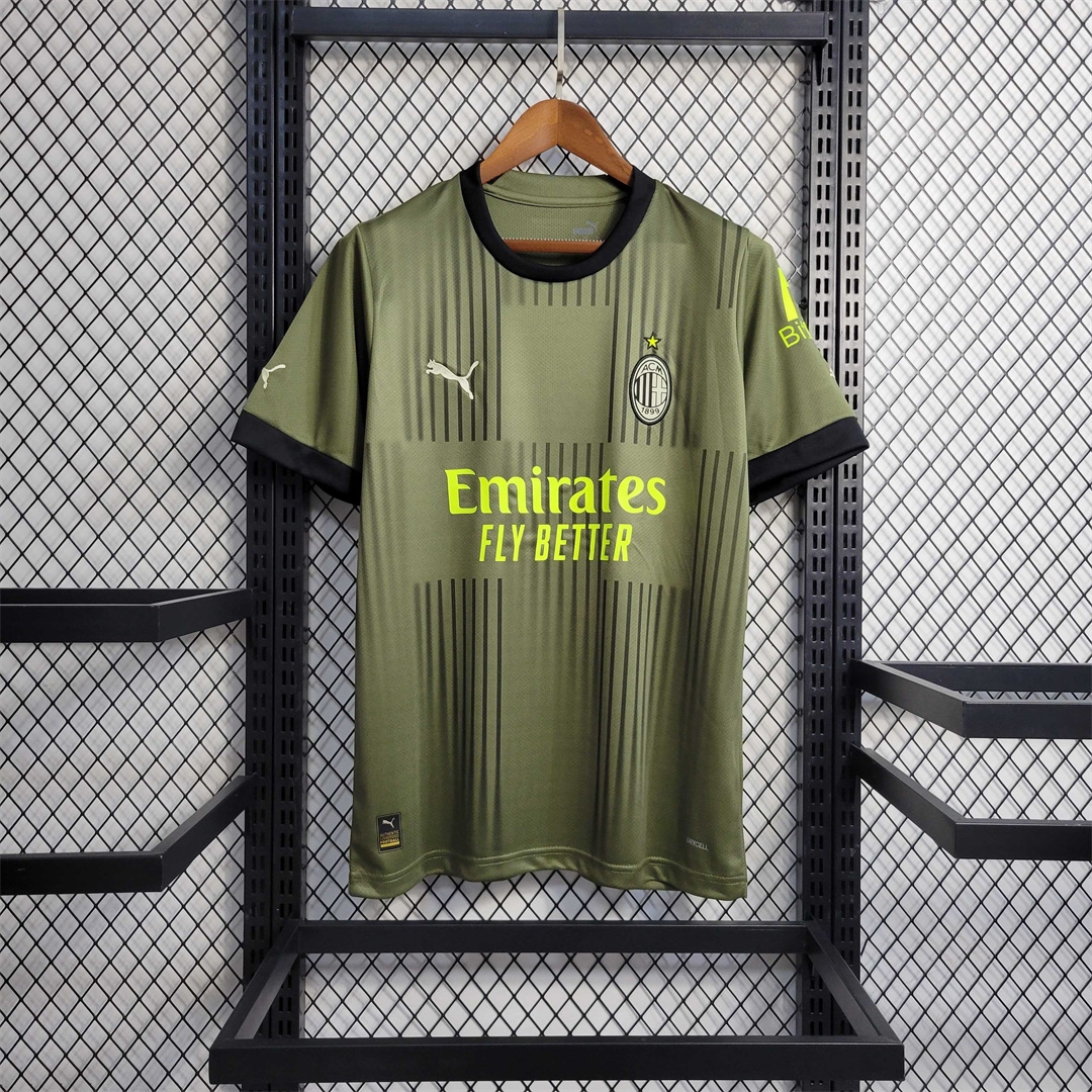 AC Milan Retro Soccer Jersey Third Away Custom Shirt 2022/23 - sinoshirt
