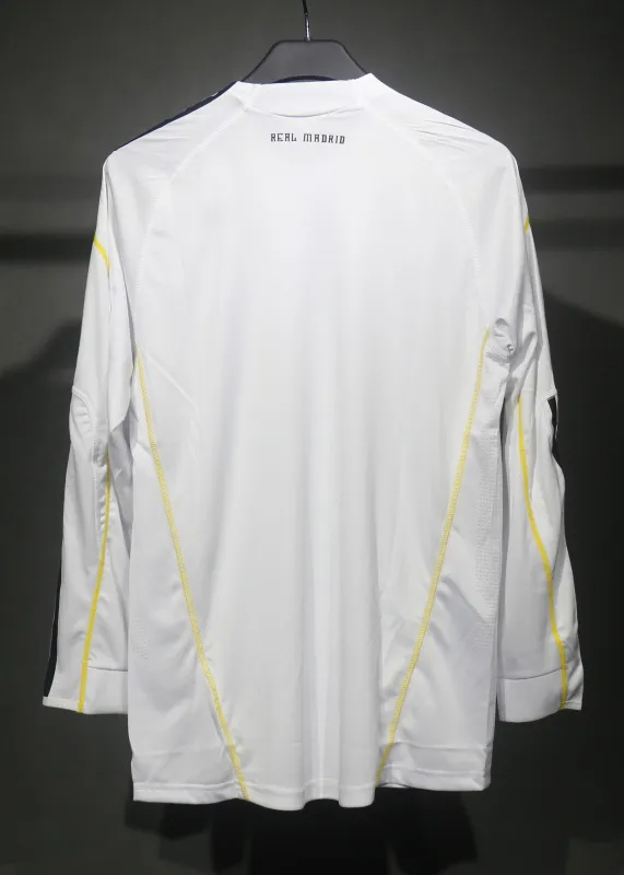 Real Madrid Authentic Retro Jersey Home Long Sleeve Soccer Shirt 2009/10 - sinoshirt