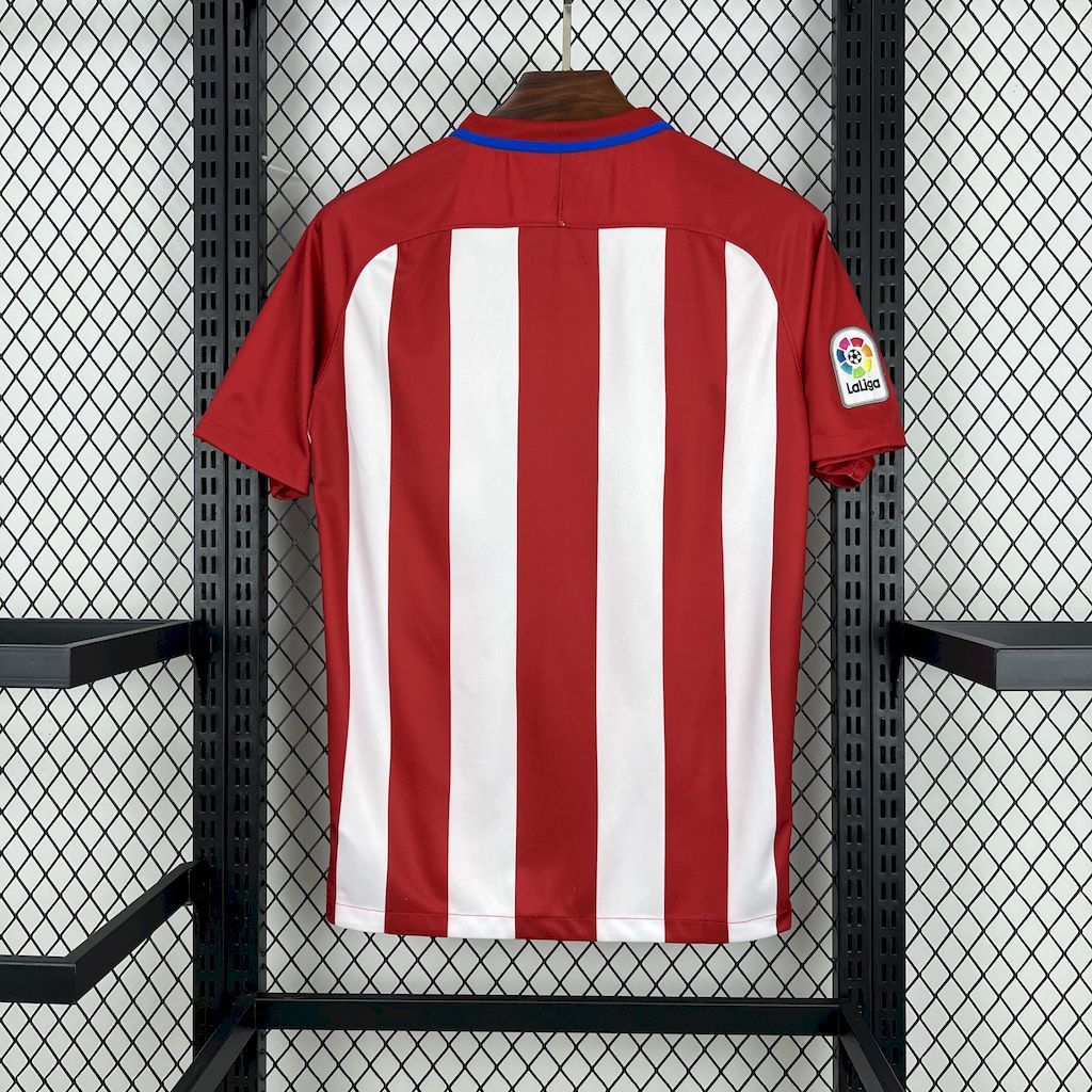 Atletico Madrid Retro Soccer Jersey Home Shirt 2016-17 - sinoshirt