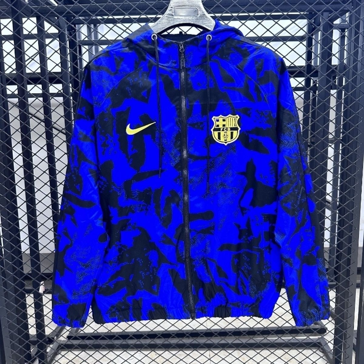 Barcelona Windbreaker Jacket Blue 2025/26 - sinoshirt