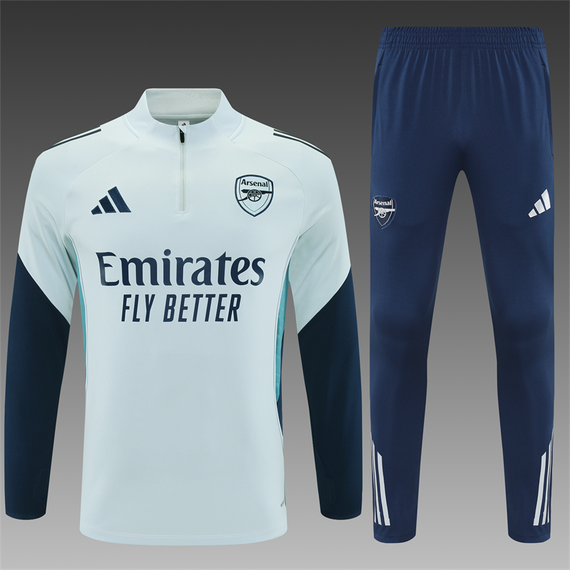 Arsenal Training Kit (Sweatshirt+Pants) Grey 2025/26 - sinoshirt