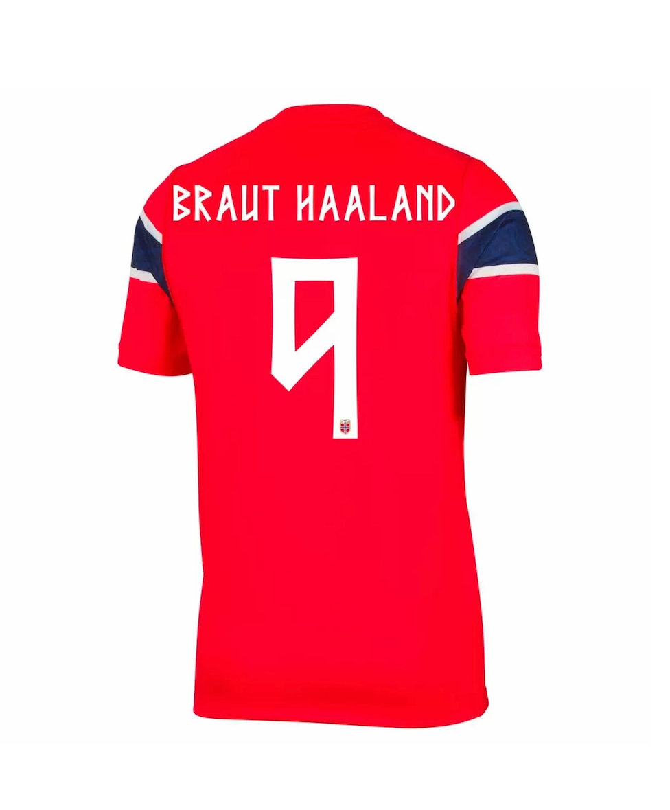 BRAUT HAALAND #9 Norway Football Jersey Home Custom Shirt World Cup 2026 - sinoshirt