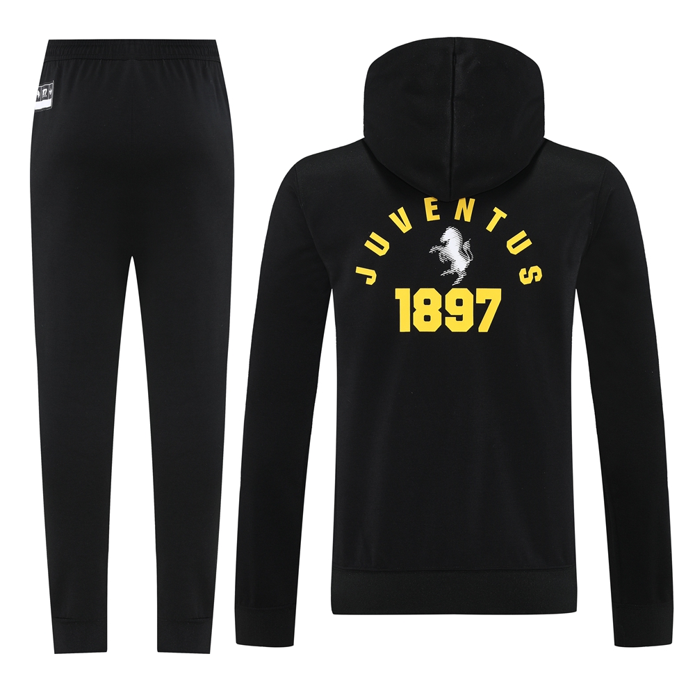 Juventus Hoodie Training Kit (Sweatshirt+Pants) Black 2025/26 - sinoshirt