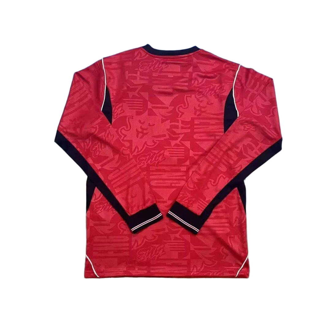 England Soccer Jersey Away Long Sleeve Custom Shirt World Cup 2026 - sinoshirt