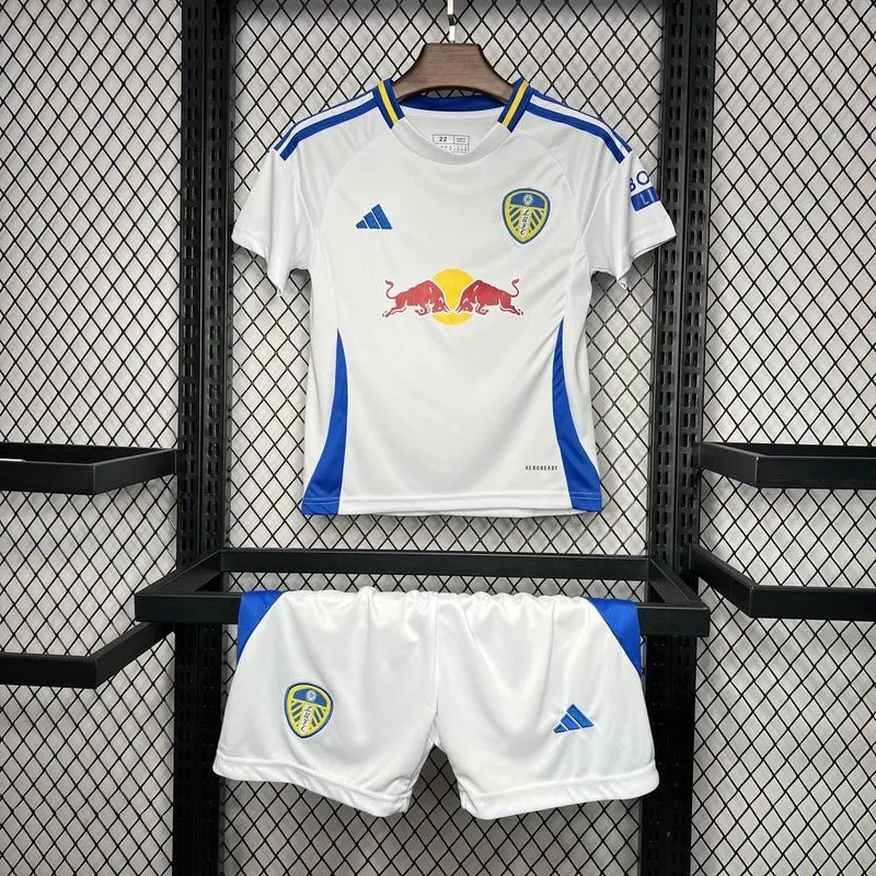 Leeds United Football Jersey Home Kids Kit Jersey+Shorts 2024/25 - sinoshirt