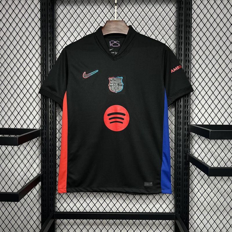 Barcelona Soccer Jersey Away Custom Shirt 2024/25 Spotify Logo Without Text - sinoshirt