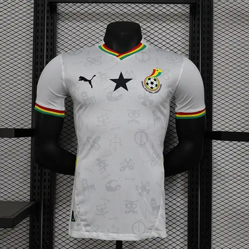 Ghana Authentic Soccer Jersey Home Shirt World Cup 2024-25 - sinoshirt